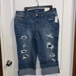 Maurices Denim Crops NWT Size 16